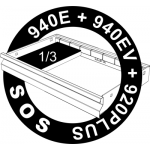 964/8SOS - Zestaw szczypiec do pierścieni we wkładce SOS