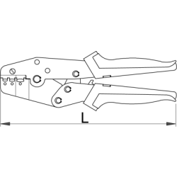 428/4 - Szczypce do zaciskania końcówek kablowych