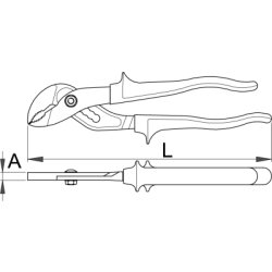 441/4BI - Szczypce nastawne dla hydraulików