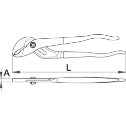 441/4P - Szczypce nastawne dla hydraulików