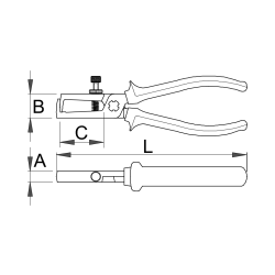 478/1VDEBI - Szczypce do ściągania izolacji, izolowane -