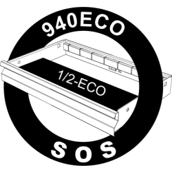 964ECO2A - Zestaw kluczy płasko-oczkowych, długich na wkładce SOS