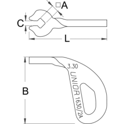 1630/2A - Klucz do szprych