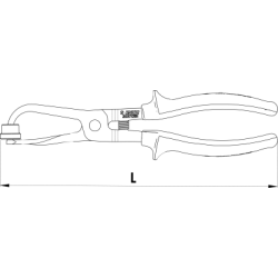 2037/2BI - Szczypce do sprężyn hamulcowych