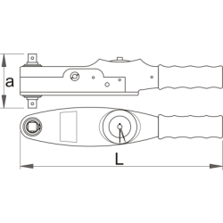 261 - Klucz dynamometryczny 3/8