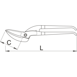 567R-PLUS/7DP - Nożyce do blachy, typu PELIKAN