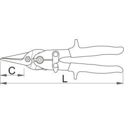 571L/3G  - Nożyce dźwigniowe, do blachy