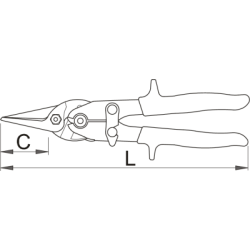 571R/3G - Nożyce dźwigniowe, do blachy