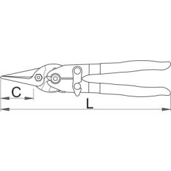 591R-PLUS/3DP - Nożyce dźwigniowe, typ 