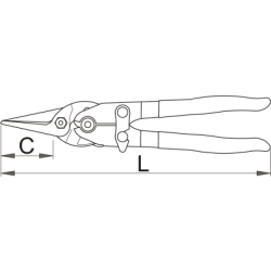 591L-PLUS/3DP - Nożyce dźwigniowe, typ 